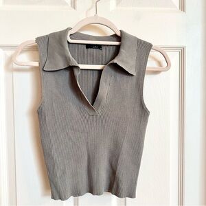 Brown ribbed the workshop top